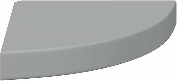 Floating Corner Shelf for Wall, Gray Honeycomb MDF with Invisible Mount, 9.8x9.8x1.5 Inches, Holds 11 lbs, Perfect for Bathroom, Living Room, Kitchen Decor, Books and Plants Display