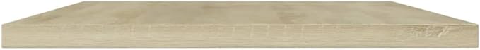 Sonoma Oak Engineered Wood Wall Mounted Shelf Set of 8, 23.6x15.7 Inch, Minimalist Design for Living Room Kitchen Storage, Durable and Sturdy, Space Saving Display Shelves