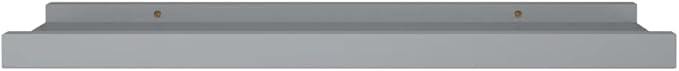 Picture Frame Ledge Shelves 2 Pack Gray Wall Mounted Display Shelves 15.7 inch MDF Board for Photo Frames Decorations Living Room Bedroom Office