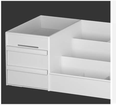 1 PCS Drawer Type Cosmetics Storage Box Dormitory Desktop Finishing Dresser Skin Care Lipstick Plastic Shelf