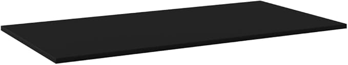 Wall Mounted Bookshelf Set of 4 Black Engineered Wood Simple Shelves for Display and Storage Modern Minimalist Design Space Saving Solution