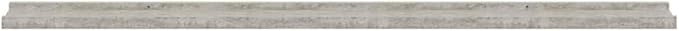 Set of 2 Floating Wall Shelves, 45.3 Inch Modern Concrete Gray MDF Long Ledge Shelf for Living Room Bedroom Decor, Display Storage Organizer