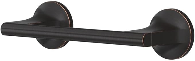 Pfister Pfirst Modern Toilet Paper Holder, Bathroom Tissue Holder, Wall-Mounted, Screw-In, Tuscan Bronze Finish, BPHPFM0Y