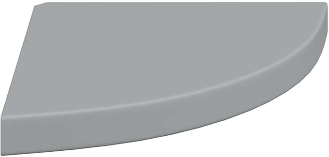 Floating Corner Shelves Set of 2, Gray Wall Mounted Corner for Living Room Bedroom, 13.8x13.8x1.5 Inch Modern Display Shelves with Invisible Mounting, Honeycomb MDF and Metal, Holds 11 lbs Each