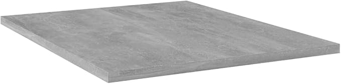 Wall Mounted Shelf Set of 4 in Concrete Grey Engineered Wood for Books and Decor