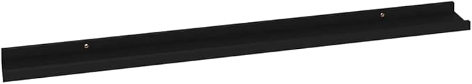 Black Wall Shelves 2 Pack 39.4 Inch Floating for Living Room Bedroom Decor, Heavy Duty MDF Storage Shelves for Books Plants Display, Easy Mount Shelving Unit with 11lb Load Capacity Each