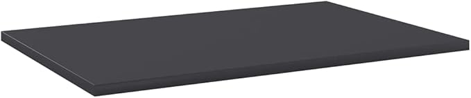 Set of 8 Grey Engineered Wood Wall Mounted Shelves 23.6x15.7x0.6 Inch Shelf Boards for Modern Home Storage and Display