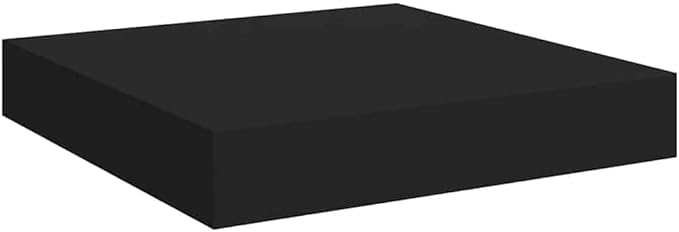 Modern Honeycomb Floating Wall Shelf, Small Black MDF Decorative Shelves for Bedroom, Living Room, and Home Office Wall Storage Display