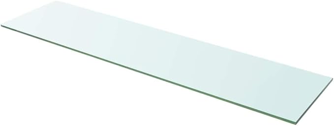 Glass Shelves 2 Pack Tempered Clear Display Panels 39.4x9.8 Inches for Slatwall Retail Store Home Decor Modern Floating Shelf Heavy Duty 33lbs Capacity