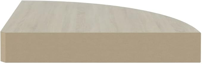 Wall Corner Shelf Floating Display Storage Oak White MDF Honeycomb Metal Modern Home Decor for Bathroom Kitchen Living Room Office