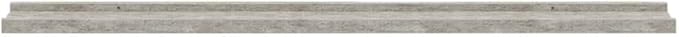 Floating Wall Shelves Set of 2, 39.4 Inch Modern Concrete Grey MDF Display Shelf for Living Room, Bedroom, and Home Decor Storage