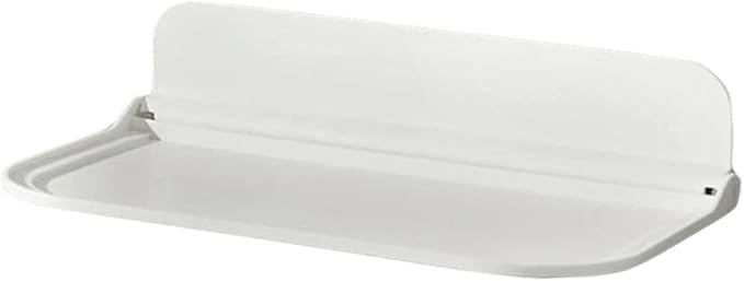 MAGICLULU Foldable Floating Wall Shelf for Bathroom Storage Space Saving Bathroom Wall Shelf Organizer for Towels Soap Toiletries and Small Items and Easy to Install