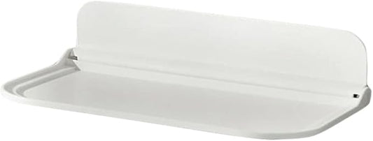 MAGICLULU Foldable Floating Wall Shelf for Bathroom Storage Space Saving Bathroom Wall Shelf Organizer for Towels Soap Toiletries and Small Items and Easy to Install