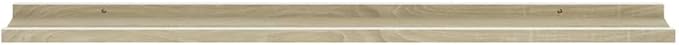 Wall Shelves 2 Pack White and Sonoma Oak 39.4 inch Floating for Living Room Bedroom Kitchen, MDF Wall Mounted Storage Shelves with 11lb Capacity Each