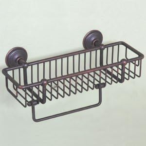 Motiv 26552/PN 12.3in. London Terrace Basket Bathroom Shelf