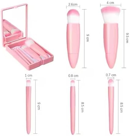 1 Pc Makeup Organizer, Bathroom Countertop comes with a makeup brush case that includes a small mirror, Vanity Makeup Organizer, Makeup Storage Organizer, Cosmetic Organizer.