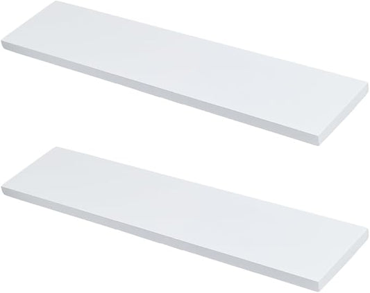 DICOSMETIC 2Pcs Med Cabinet Replacement Shelves Rectangle Wall Shelf Board 3x13.5Inch Small Wooden Cabinet Shelves for Living Room Bathroom Kitchen Wall Mounted Cabinets