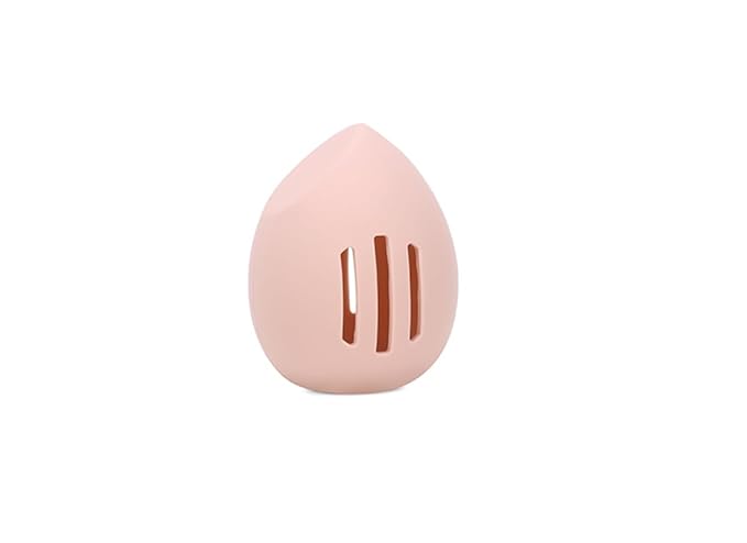 Womens Soft Silicone Travel or Daily Makeup Sponge Holder, Dust-proof Portable Cosmetic Face Beauty Makeup, Soft and Eco-Friendly Silicone Beauty Make up Organizer (1, Dark pink)