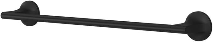 Pfister Pfirst Modern Bath Towel Bar for Bathroom, 18-Inch, Wall-Mounted, Screw-In, Matte Black Finish, BTBPFM1B