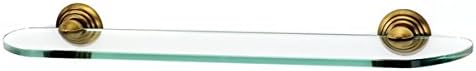 Alno A9050-24-AEM Embassy Traditional Glass Shelf with Brackets, 24", Antique English Matte