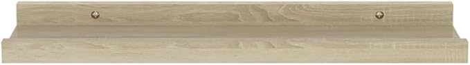 Wall Shelves 4 Pack Sonoma Oak Floating Shelves 15.7x3.5x1.2 Inches for Living Room Bedroom Kitchen Storage Display Organizer with Easy Installation