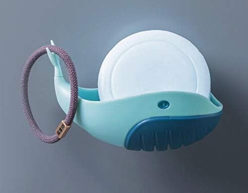 WFF Cartoon-Style Small Fish Soap, Removable, Easy to Clean, Keep Dry, Strong Suction Cup,for Bathroom, Kitchen and Travel (Color : A)