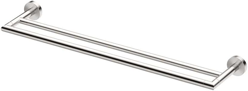 Gatco 4644 Glam Double Towel Bar, Satin Nickel, 24 Inch