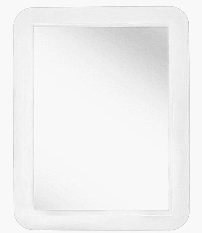 10 Pack White Magnetic Locker Mirror,5" x 7" Iocker Mirror Magnetic - Small Mirrors for School Locker, Bathroom, Workshop Toolbox, Office Cabinet,Easy Install