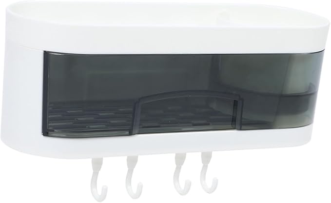 Wall-Mounted Storage Shelf Plastic Bathroom Shelf Decor Multifunctional Kitchen Organizer Rack Space-Saving Storage for Home Bathroom Kitchen Random Color