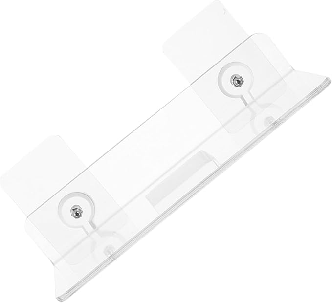 Acrylic Floating Wall Shelf Bathroom Storage Rack Organizer for Toiletries Kitchen Bedroom Office Transparent Modern Mounted Display