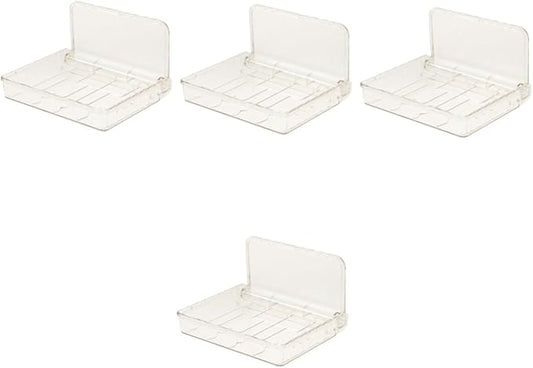 PRETYZOOM 4pcs Wall Mount Organizer Cosmetic Storage Shelf for Bathroom and Kitchen Easy Installation Floating Shelf for Wall for Organizing Sundries