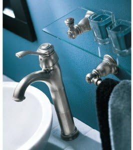 Moen YB5490WR Kingsley Vanity Shelf, Wrought Iron
