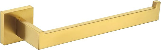 Angle Simple Hand Towel Holder for Bathroom, SUS 304 Stainless Steel Towel Rack Hanger Wall Mounted, Brushed Dark Gold, 10.24 Inches