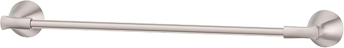 Pfister Willa Bath Towel Bar for Bathroom, 24-Inch, Wall-Mounted, Screw-in, Brushed Nickel Finish, BTBWLL2K
