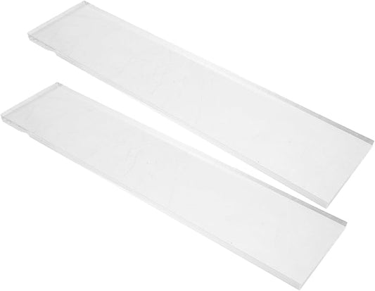 Holibanna Acrylic Medicine Cabinet Shelf Replacement for 13 Inch Cabinet 2pcs Floating Bathroom Storage Organizer Shelves