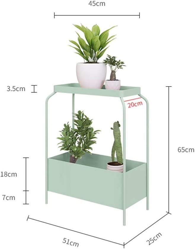 Wrought Iron Shelf Magazine Shelf Bathroom Accessories Bedside Table Bathroom Shelves Creative Shelf (Color : Green, Size : 1pcs) (Green 1pcs)