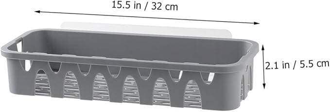 Ciieeo 1pc Wall Mounted Storage Shelf for Bathroom Saving Household Sundry Holder Draining Cage for Tidy Organization Easy Installation Smooth Surfaces