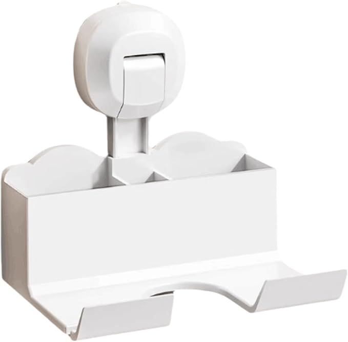 Removable Plastic Bathroom Shelves Suction Cup Bathroom Shelves Wall-Mounted Bathroom Shelves No Punching Bathroom Shelves Large Capacity
