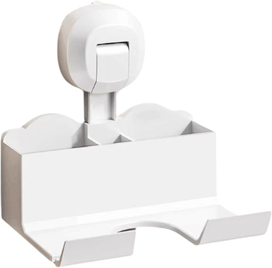 Removable Plastic Bathroom Shelves Suction Cup Bathroom Shelves Wall-Mounted Bathroom Shelves No Punching Bathroom Shelves Large Capacity