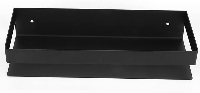 Matte Black Stainless Steel Bathroom Shelf 30cm, Durable Storage Rack for Kitchen and Home - Waterproof SUS 304 Material, Space Saving Organizer