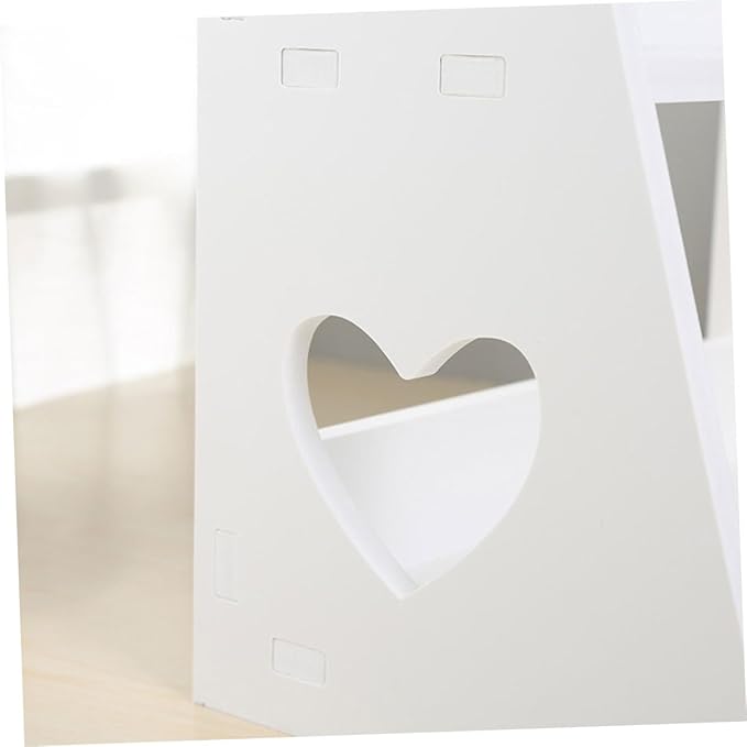 Heart-Shaped Storage Rack White Bathroom Decor for Small Bathroom Organization