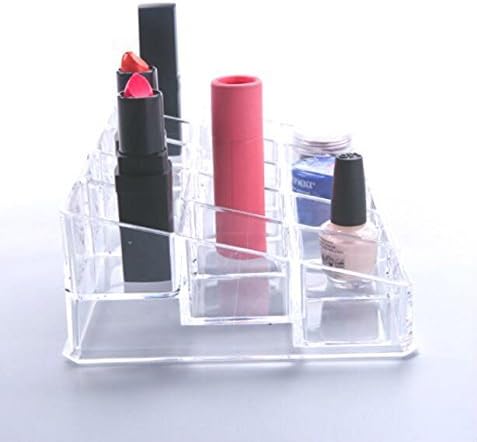 Kamay's Acrylic Transparent Rectangular 15 Grids Lipstick Nail Polish Eyebrow Brush Display Rack (SF-1038)