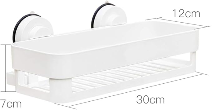 AGYH Bathroom Shelf Wall-Mounted Suction Cup Free Punching Bathroom Storage Rack (Size : Style3)