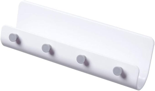 Glass Shelf for Bathroom ，Glass Aluminum，2pcs Wall Rack Storage Over Door Hanger Hook for Home