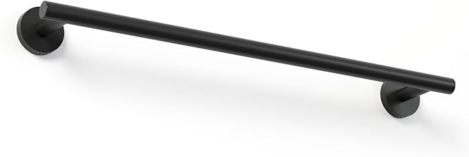 18 Inch Towel Bar for Small Bathroom, Matte Black, Thicken SUS304 Stainless Steel Towel Racks, Wall Mounted