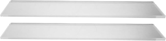 minkissy 2pcs Acrylic Medicine Cabinet Shelf Replacement 13-inch Floating Wall Shelves for Bathroom Storage and Lipstick Organizer Inserts