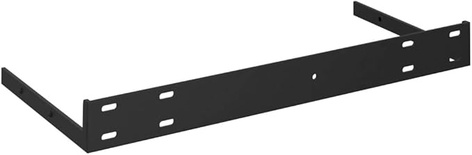 Floating Wall Shelf Black 15.7x9.1x1.5 Inches Modern Display Rack with Invisible Mounting for Home Decor Books Collectibles Awards Durable MDF Metal Frame