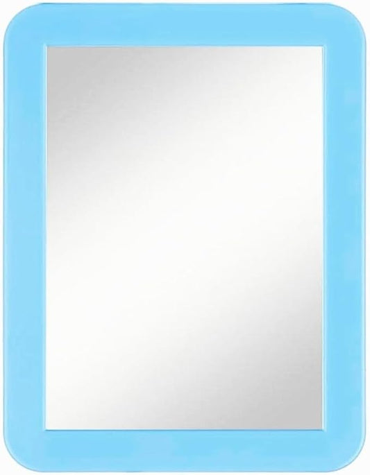 Gifts for Back to School Season,Blue Magnetic Locker Mirror - 5" x 7" Magnet Mirrors for School, Bathroom, Workshop,Small Magnetic Mirrors for Office,Mirror Locker