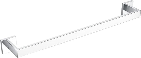 Bagnolux 22 Inch Chrome Bathroom Accessories, Polished Chrome Towel Rack for Bathroom Wall Mounted Towel Bar, Heavy Duty Modern Towel Holder Single Towel Rod (Total Length 23.6-Inch)