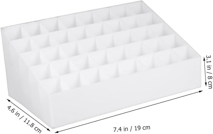 Slots Lipstick and Makeup Organizer Creative Storage Box for Lipsticks and Jewelry Cosmetic Desk Organizer for Home and Shop Use